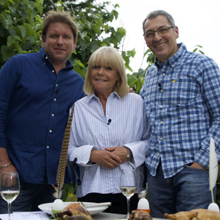 James Martin with Linda Robson